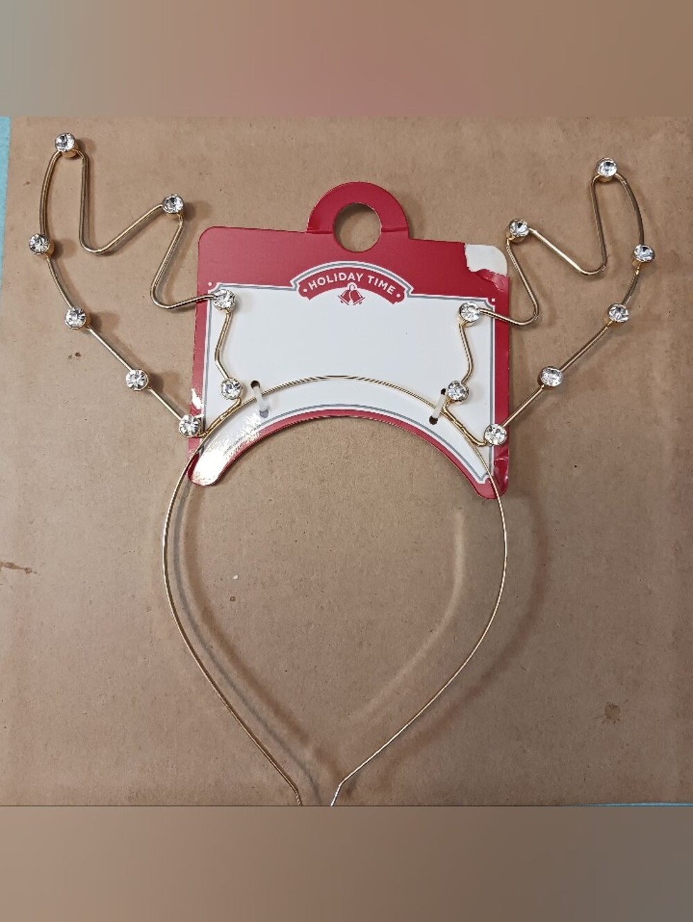 Kids/ Small Adult Rhinestone Antler Headband Holiday Time New